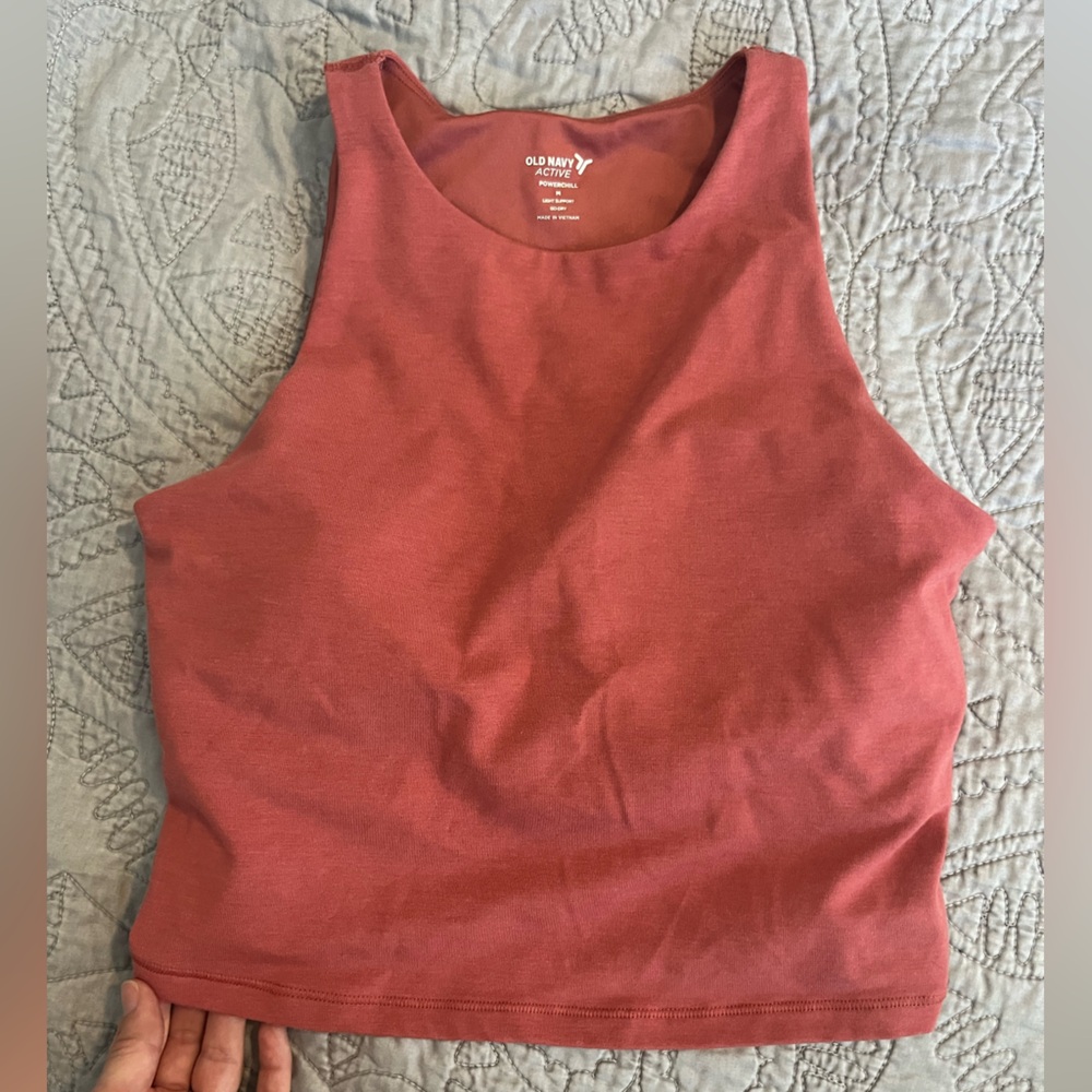 Old Navy Pink Sleeveless Crop Tank Top